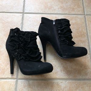 Black Heeled Ankle Booties
